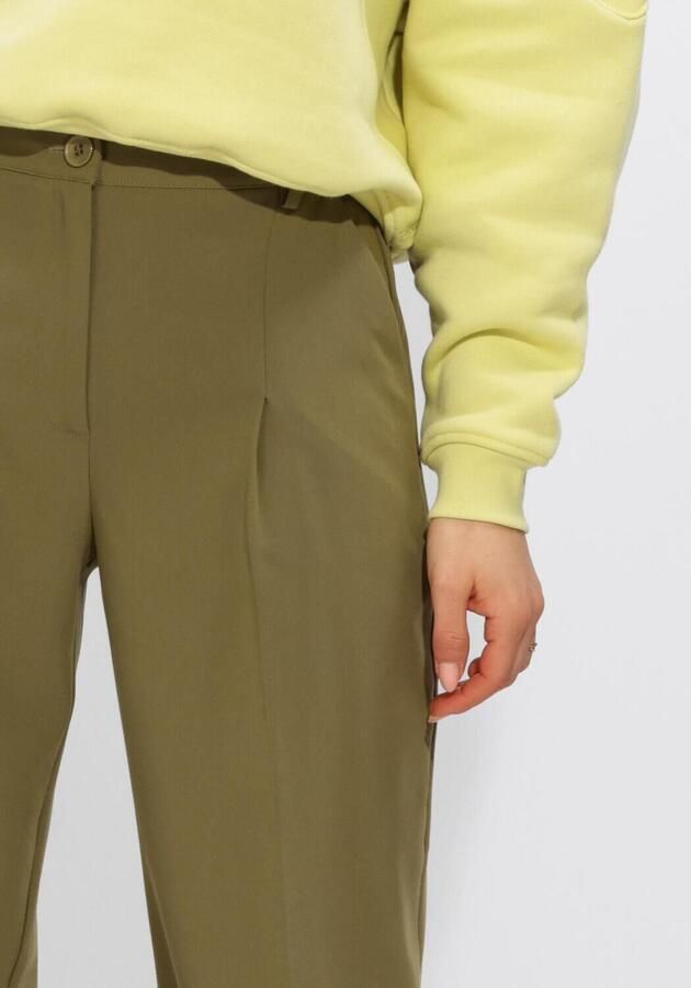 ANOTHER LABEL Dames Jeans Alemmy Pants Olijf - Foto 3