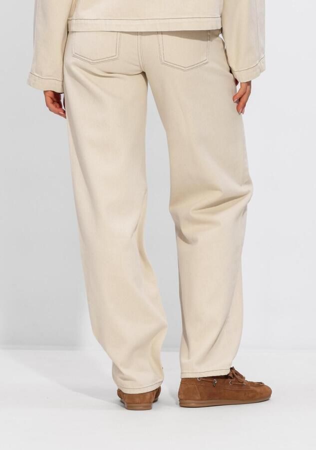 ANOTHER LABEL Dames Jeans Alnayomi Natural Denim Pants Ecru - Foto 2