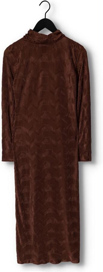 ANOTHER LABEL Dames Jurken Alaiya Dress L s Bruin - Foto 3