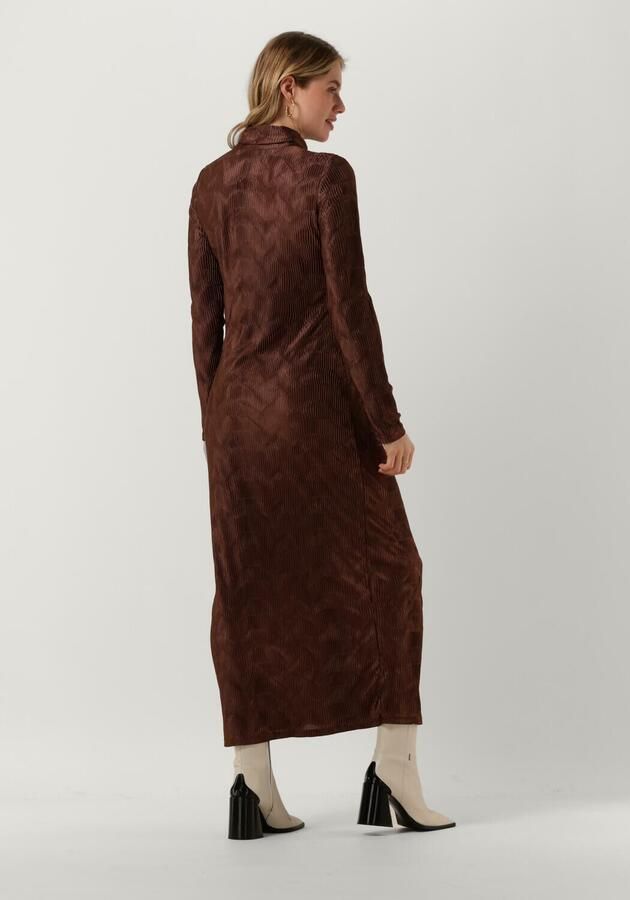 ANOTHER LABEL Dames Jurken Alaiya Dress L s Bruin - Foto 1