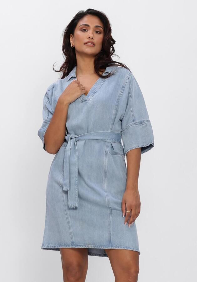 ANOTHER LABEL Dames Jurken Algenivee Dress S s Lichtblauw