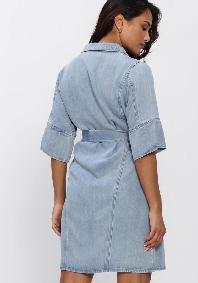 ANOTHER LABEL Dames Jurken Algenivee Dress S s Lichtblauw - Foto 3