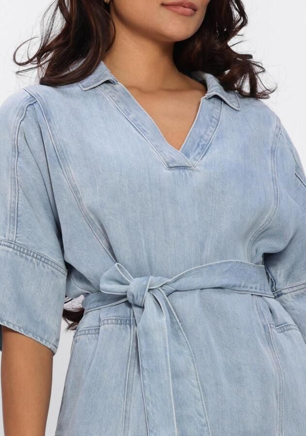 ANOTHER LABEL Dames Jurken Algenivee Dress S s Lichtblauw - Foto 2