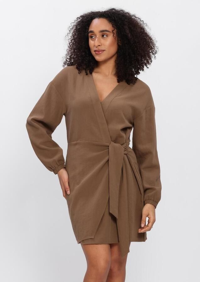 ANOTHER LABEL Dames Jurken Aljeana Dress L s Bruin