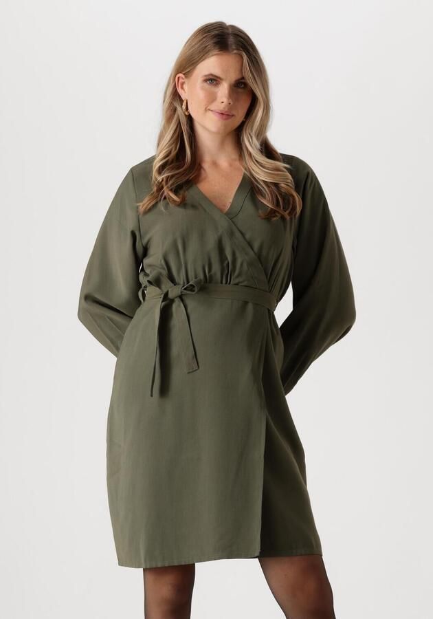 ANOTHER LABEL Dames Jurken Claudia Dress Ls Groen - Foto 4