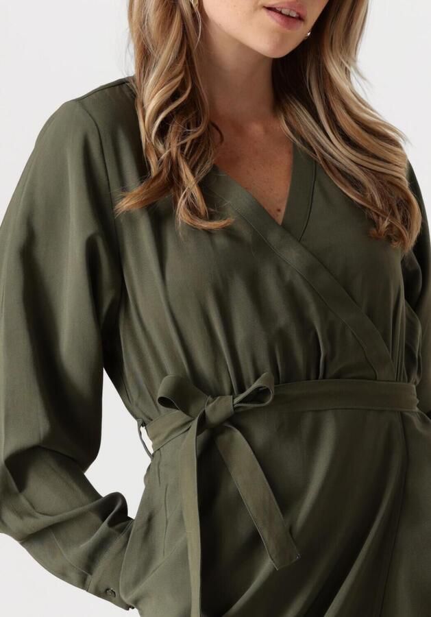 ANOTHER LABEL Dames Jurken Claudia Dress Ls Groen - Foto 2