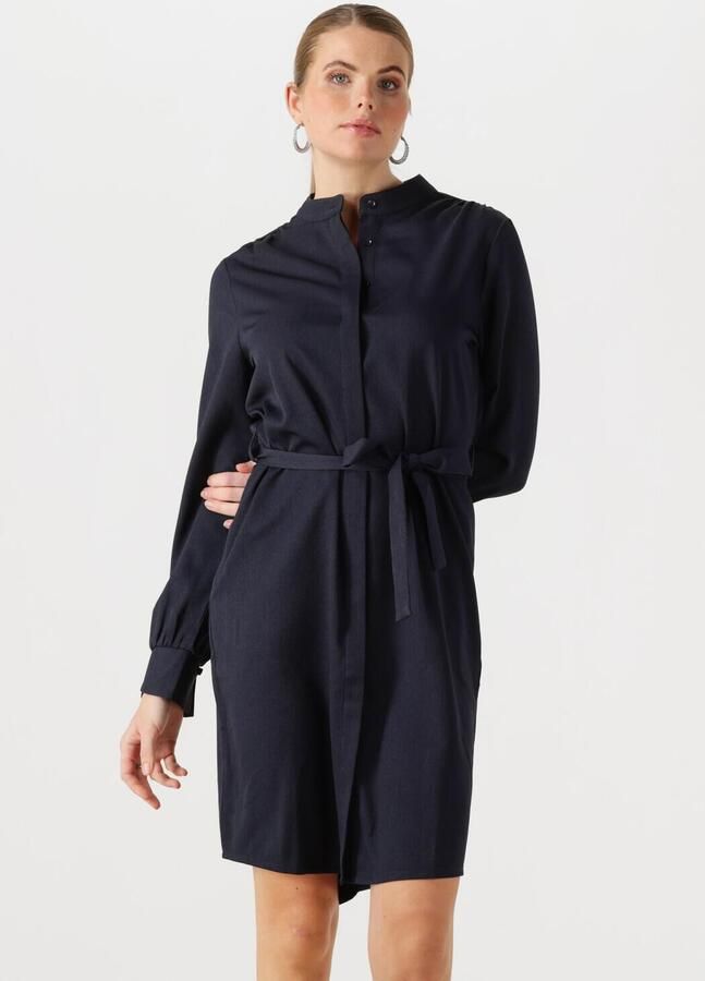 ANOTHER LABEL Dames Jurken Dalyce Dress L s Donkerblauw - Foto 4