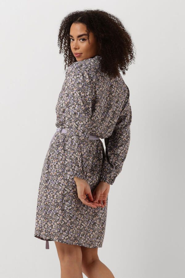 Another-Label gebloemde blousejurk Diana groen lila geel - Foto 1