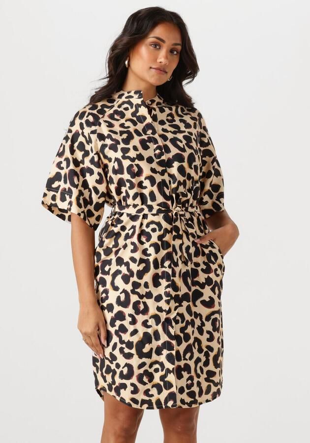 ANOTHER LABEL Dames Jurken Denice Animal Dress S s Multi - Foto 4