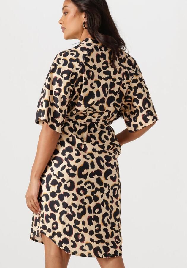 ANOTHER LABEL Dames Jurken Denice Animal Dress S s Multi - Foto 2