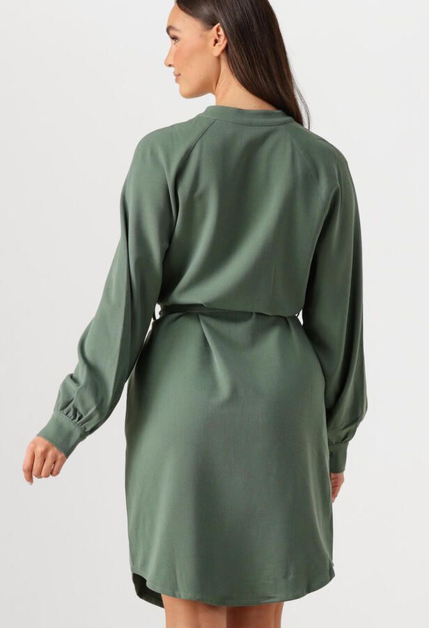 ANOTHER LABEL Dames Jurken Denice Dress L s Groen - Foto 2