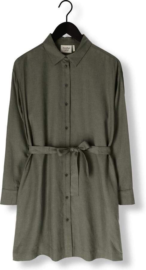 ANOTHER LABEL Dames Jurken Joni Dress L s Olijf - Foto 3