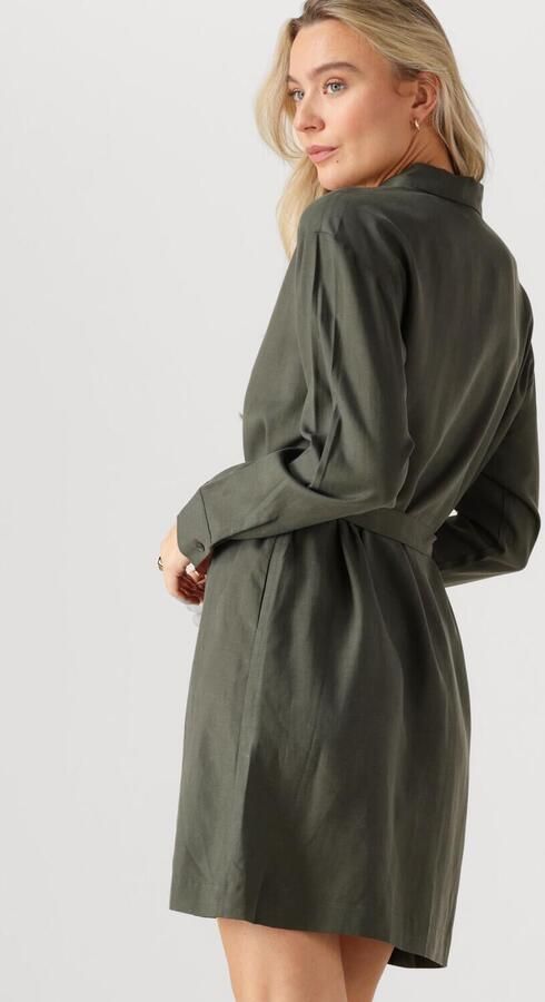 ANOTHER LABEL Dames Jurken Joni Dress L s Olijf - Foto 2