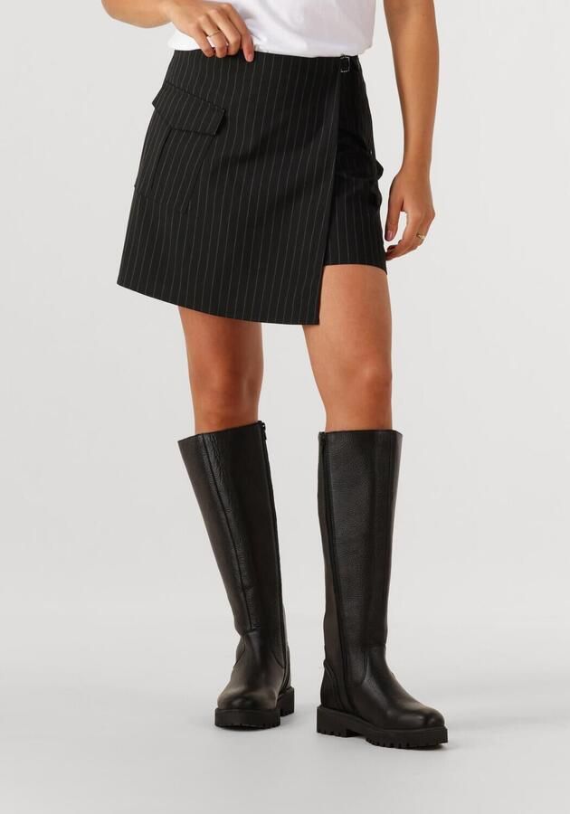 ANOTHER LABEL Dames Rokken Gwen Skort Zwart - Foto 4