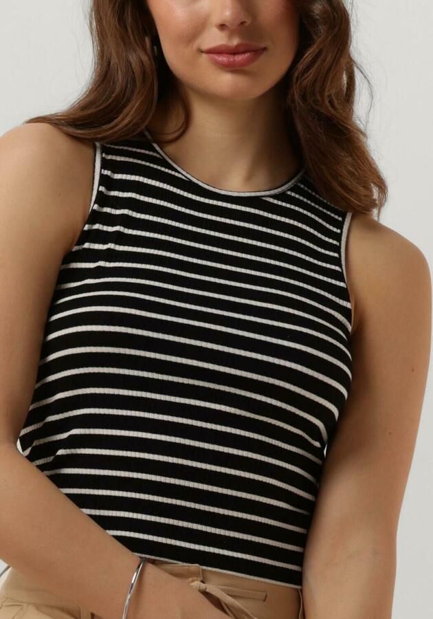 ANOTHER LABEL Dames Tops & T-shirts Abelia Stripe Top S l Zwart - Foto 3