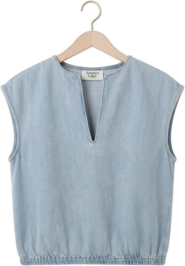 ANOTHER LABEL Dames Tops & T-shirts Alaurore Denim Top S l Lichtblauw - Foto 4