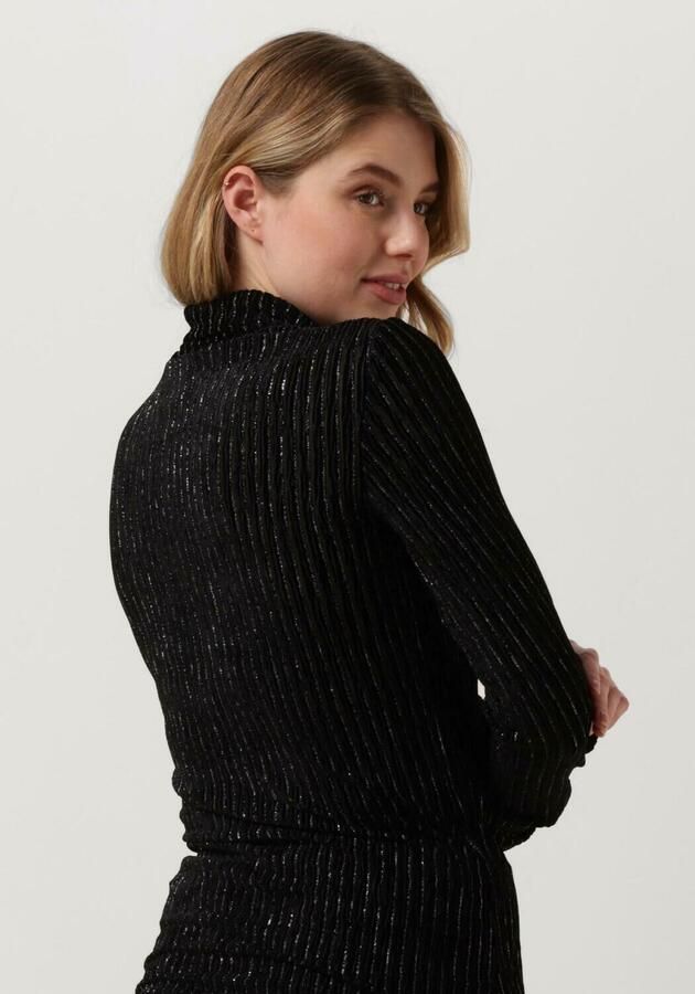 ANOTHER LABEL Dames Tops & T-shirts Charlot Velvet Top L s Zwart