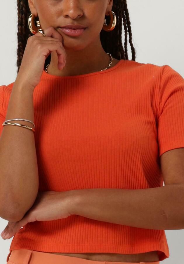 ANOTHER LABEL Dames Tops & T-shirts Elyne T-shirt S s Oranje - Foto 3