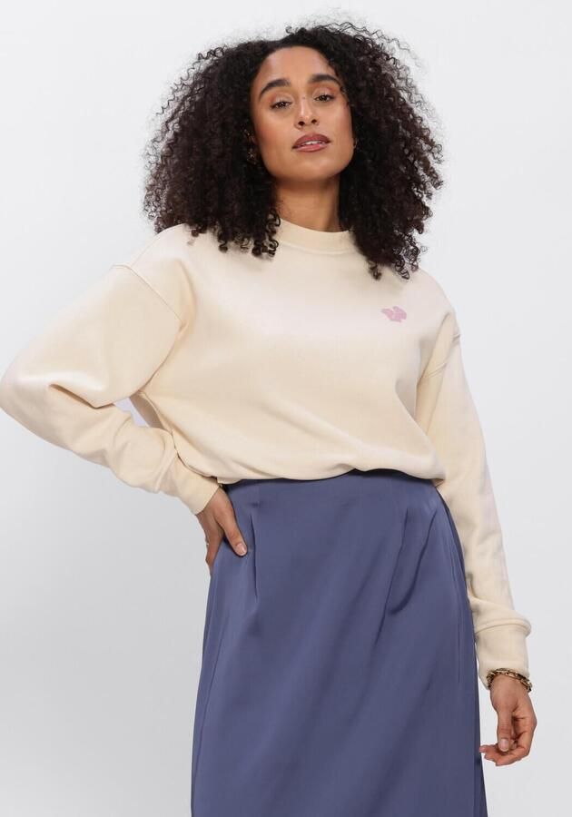 ANOTHER LABEL Dames Truien & Vesten Aljaxy La Corse Sweat L s Ecru