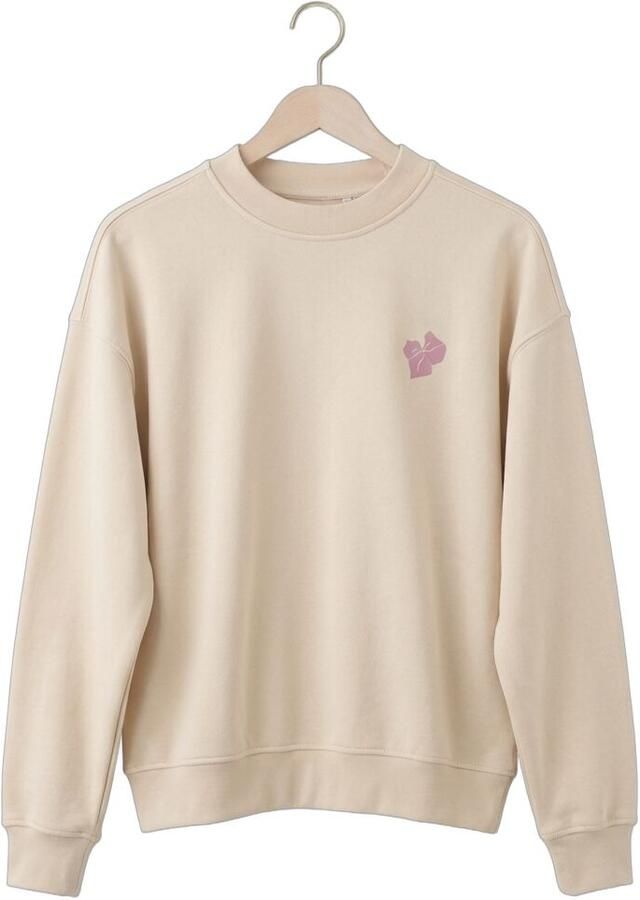 ANOTHER LABEL Dames Truien & Vesten Aljaxy La Corse Sweat L s Ecru - Foto 2