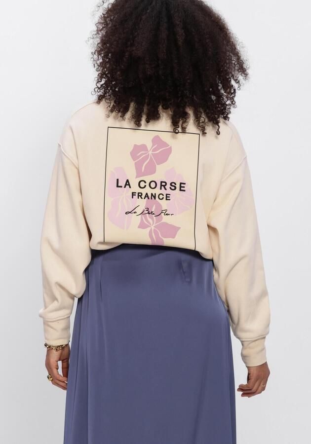 ANOTHER LABEL Dames Truien & Vesten Aljaxy La Corse Sweat L s Ecru - Foto 3