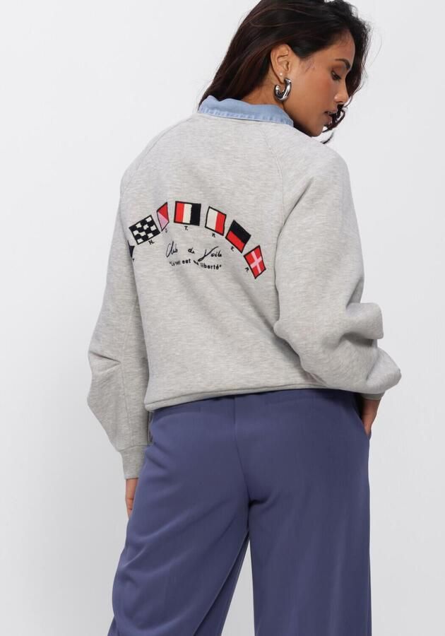 ANOTHER LABEL Dames Truien & Vesten Alniya Sailor Sweat L s Grijs - Foto 2