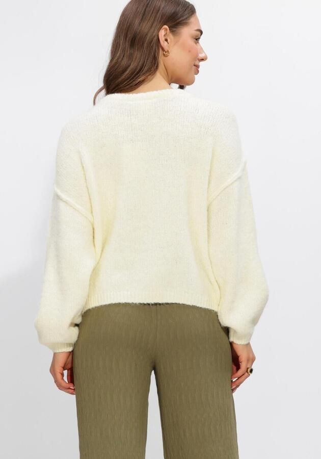 ANOTHER LABEL Dames Truien & Vesten Alroxane Knitted Pull L s Creme - Foto 2