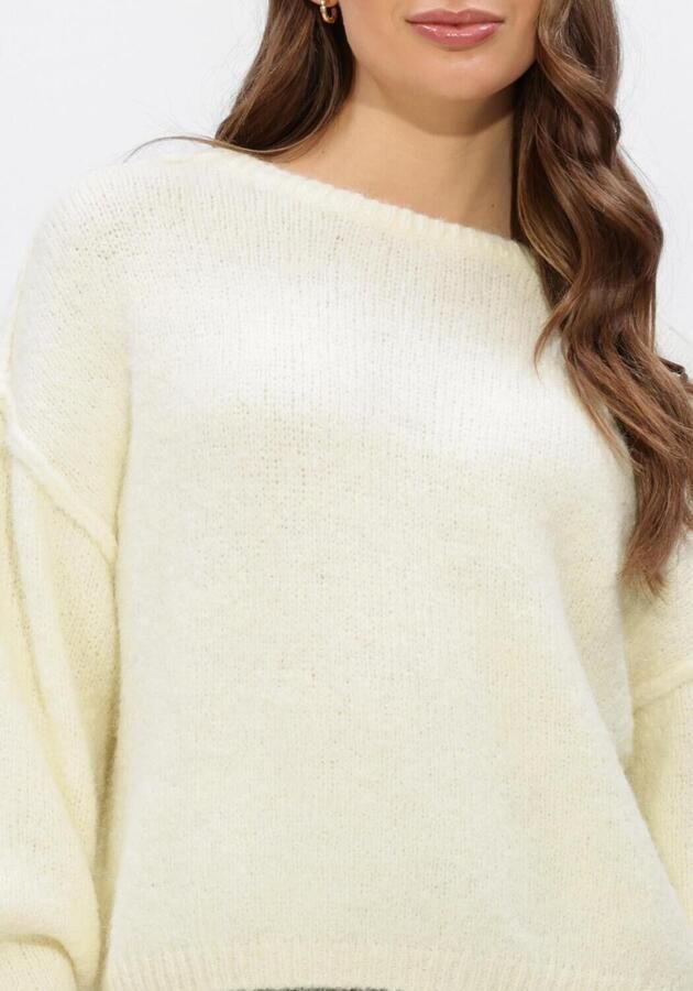 ANOTHER LABEL Dames Truien & Vesten Alroxane Knitted Pull L s Creme - Foto 3
