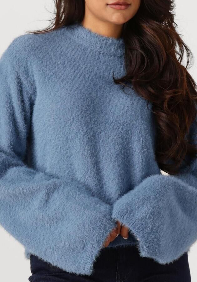 ANOTHER LABEL Dames Truien & Vesten Amaya Knitted Pull L s Lichtblauw - Foto 3