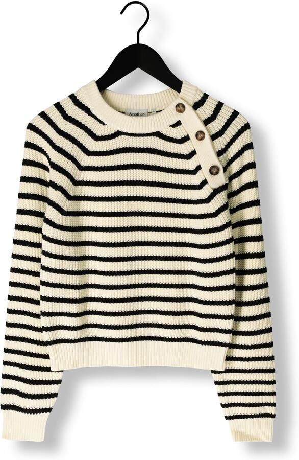 ANOTHER LABEL Dames Truien & Vesten Aster Knitted Pull L s Zwart - Foto 3