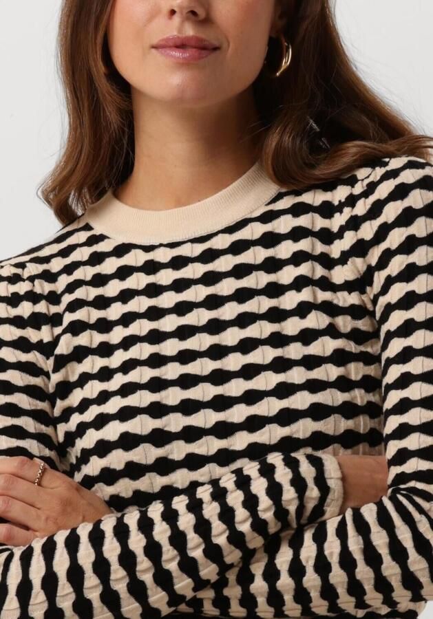 ANOTHER LABEL Dames Truien & Vesten Aster Knitted Pull Zwart - Foto 2