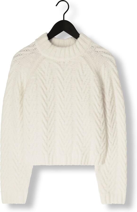 ANOTHER LABEL Dames Truien & Vesten Becka Knitted Pull L s Wit - Foto 2