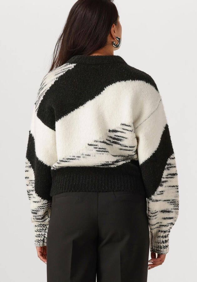 ANOTHER LABEL Dames Truien & Vesten Brissa Knitted Pull L s Zwart - Foto 2