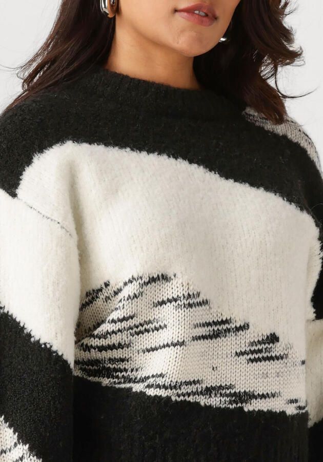 ANOTHER LABEL Dames Truien & Vesten Brissa Knitted Pull L s Zwart - Foto 3