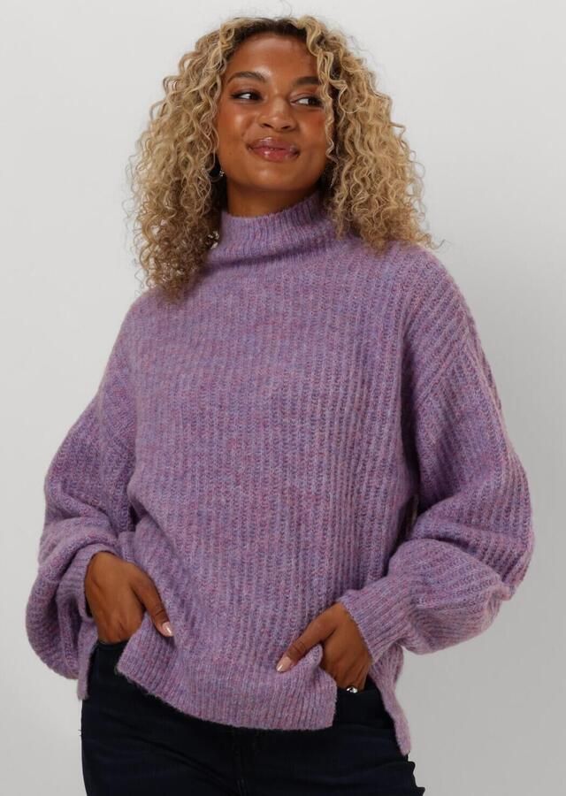 ANOTHER LABEL Dames Truien & Vesten Daly Knitted Pull Paars - Foto 4
