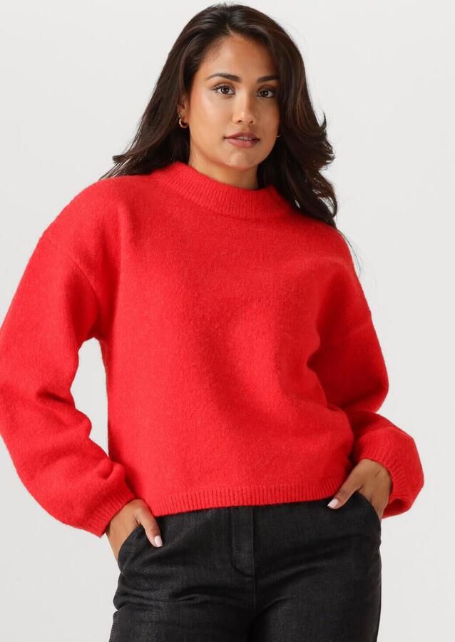ANOTHER LABEL Dames Truien & Vesten Dylou Knitted Pull L s Rood - Foto 4