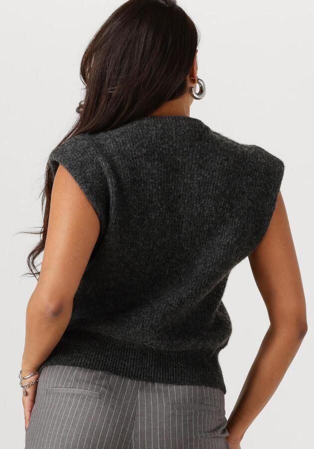 ANOTHER LABEL Dames Truien & Vesten Indra Knitted Pull L s Donkergrijs