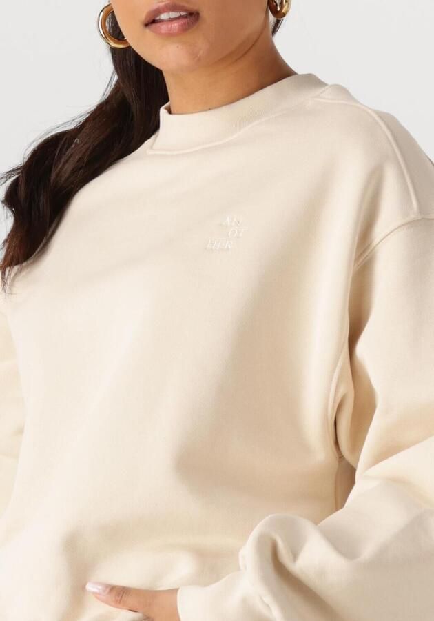 ANOTHER LABEL Dames Truien & Vesten Jaxy Kiss Sweat L s Beige - Foto 3