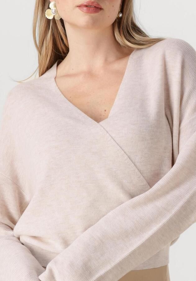 ANOTHER LABEL Dames Truien & Vesten Lena Knitted Pull L s Ecru