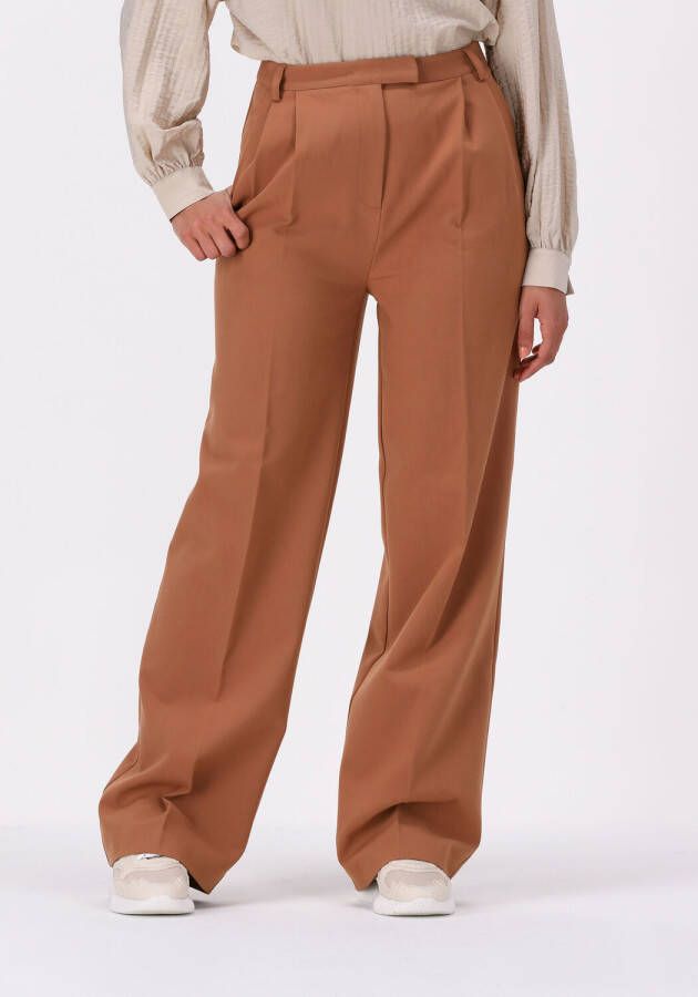 Another Label Bruine Pantalon Moore Pleated Pants