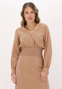 Another Label Camel Blouse Faded Sand