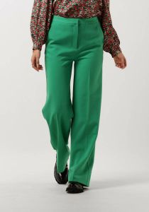 Another-Label straight fit pantalon Moore van gerecycled polyester groen