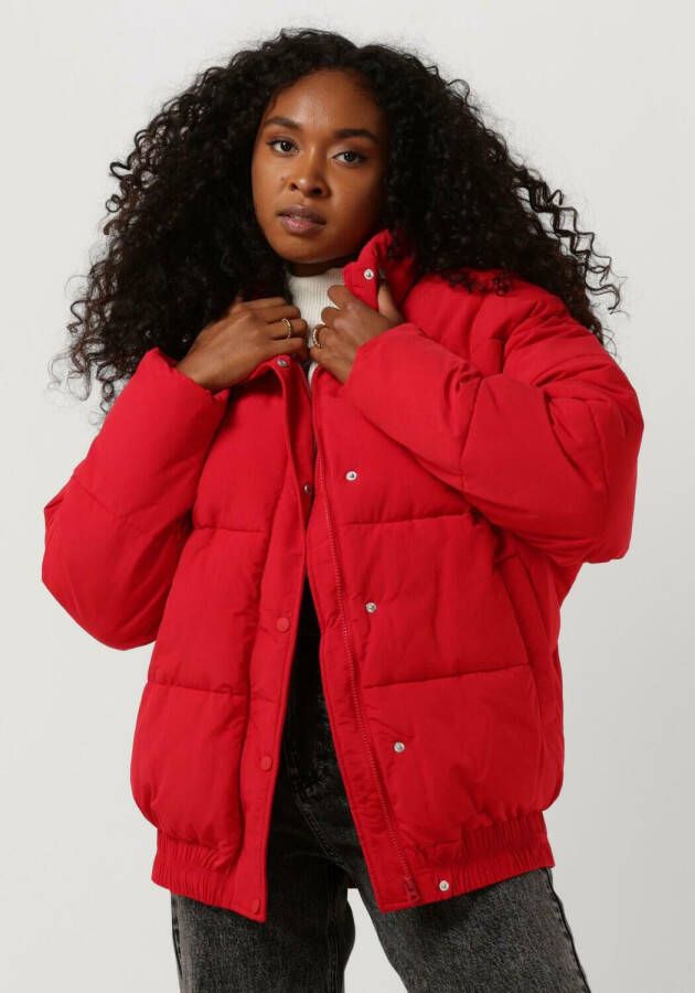 ANOTHER LABEL Dames Jassen Mille Oversized Puffer Rood