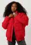 ANOTHER LABEL Dames Jassen Mille Oversized Puffer Rood - Thumbnail 1