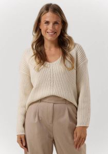 Another Label Witte Trui Alia Knitted Pull L s