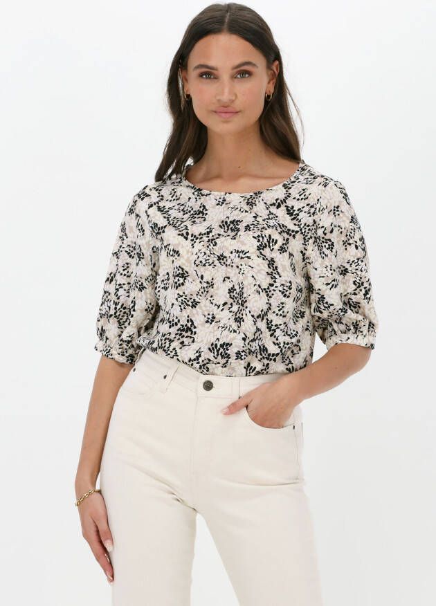 ANOTHER LABEL Dames Tops & T-shirts Palmatun Crepe Top Zand