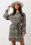 Another-Label blousejurk Hanae met all over print zwart wit - Thumbnail 1