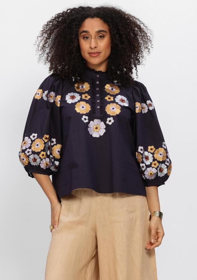 ANTIK BATIK Dames Blouses Amantina Blouse Donkerblauw