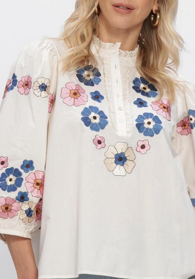 ANTIK BATIK Dames Blouses Amantina Blouse Gebroken Wit - Foto 4