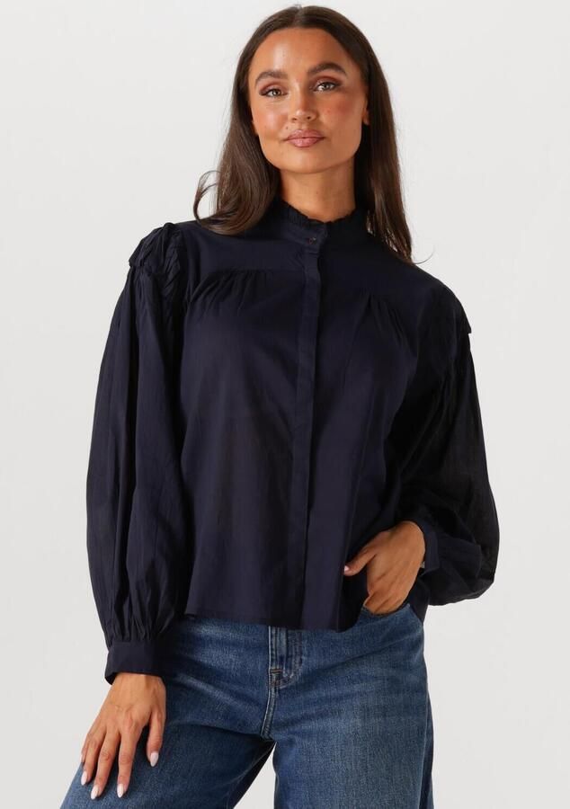 ANTIK BATIK Dames Blouses Ange Blouse Donkerblauw - Foto 4